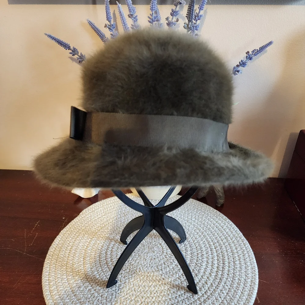 Beautiful Gray Fur Hat ~ Theresa Furgora by Kangol®